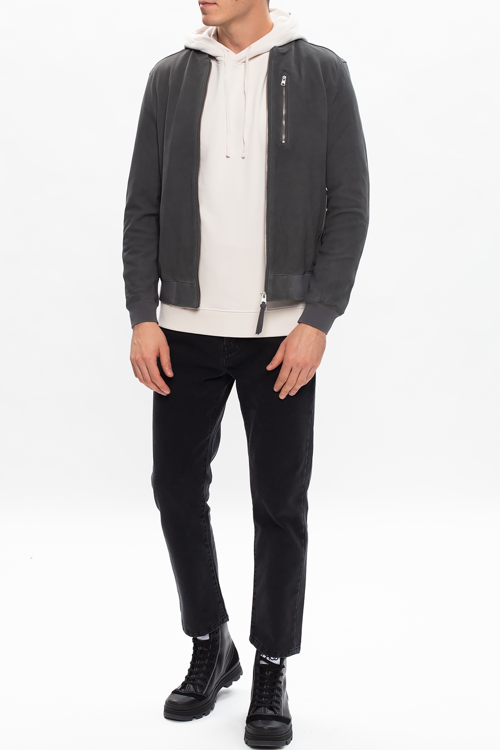 Allsaints hot sale raven bomber